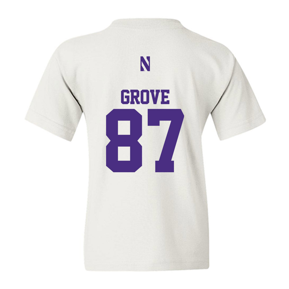 Northwestern - NCAA Football : Carson Grove - Classic Shersey Youth T-Shirt-1