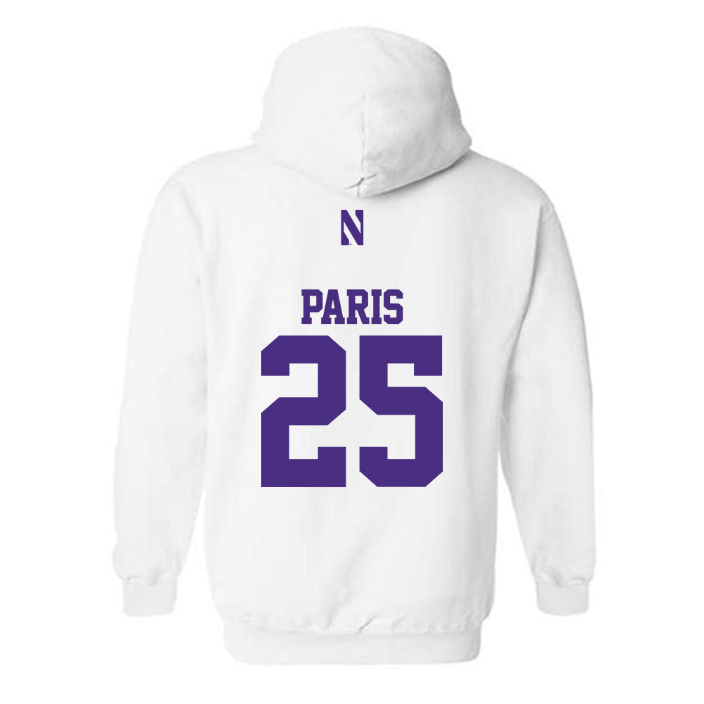 Northwestern - NCAA Women's Volleyball : Campbell Paris - Classic Shersey Hooded Sweatshirt-1