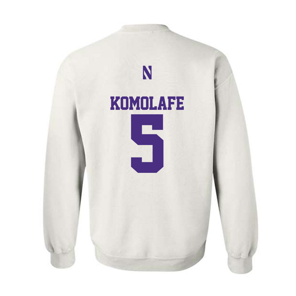 Northwestern - NCAA Football : Caleb Komolafe - Classic Shersey Crewneck Sweatshirt-1