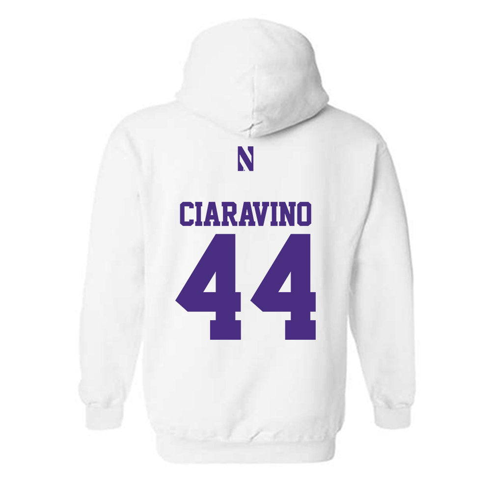 Northwestern - NCAA Men's Basketball : Angelo Ciaravino - Classic Shersey Hooded Sweatshirt