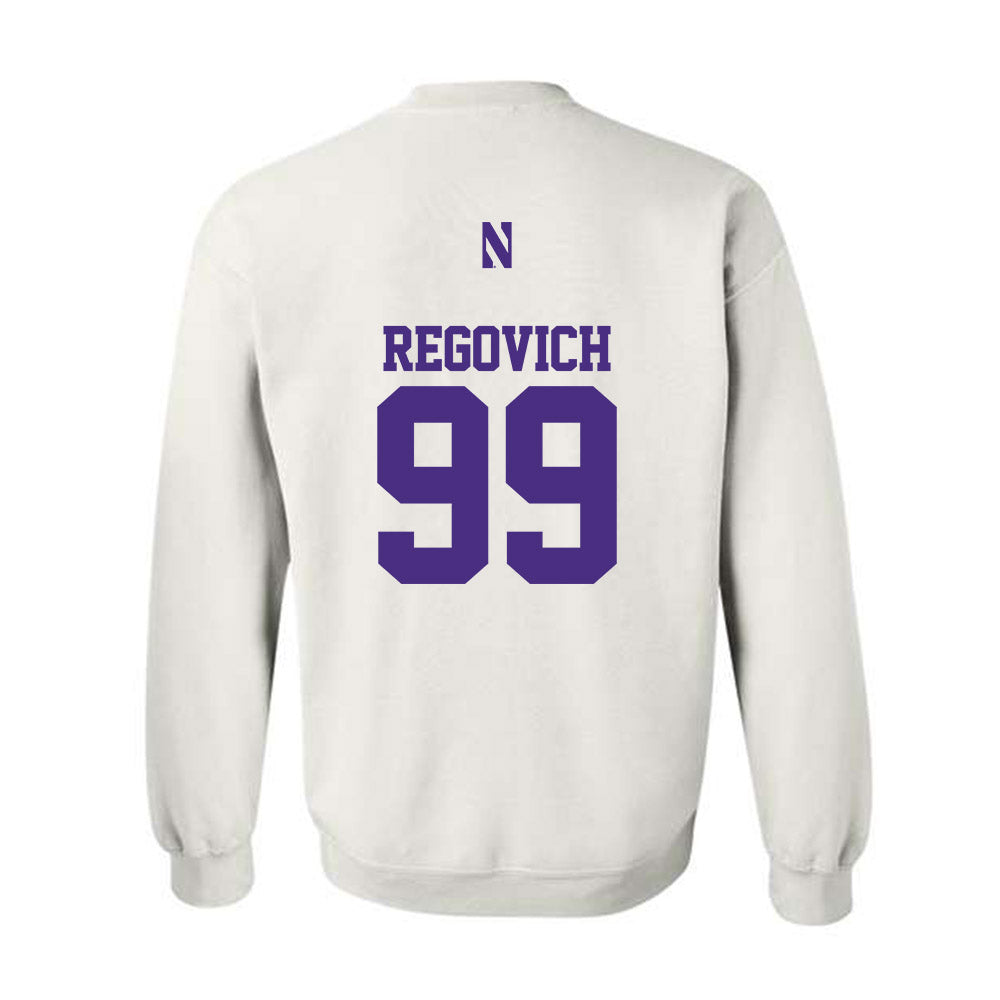 Northwestern - NCAA Football : Troy Regovich - Classic Shersey Crewneck Sweatshirt-1