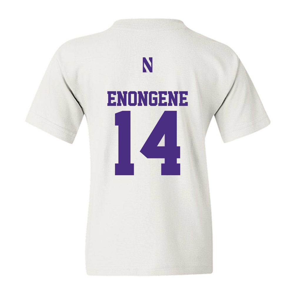 Northwestern - NCAA Football : Dube Enongene - Classic Shersey Youth T-Shirt-1