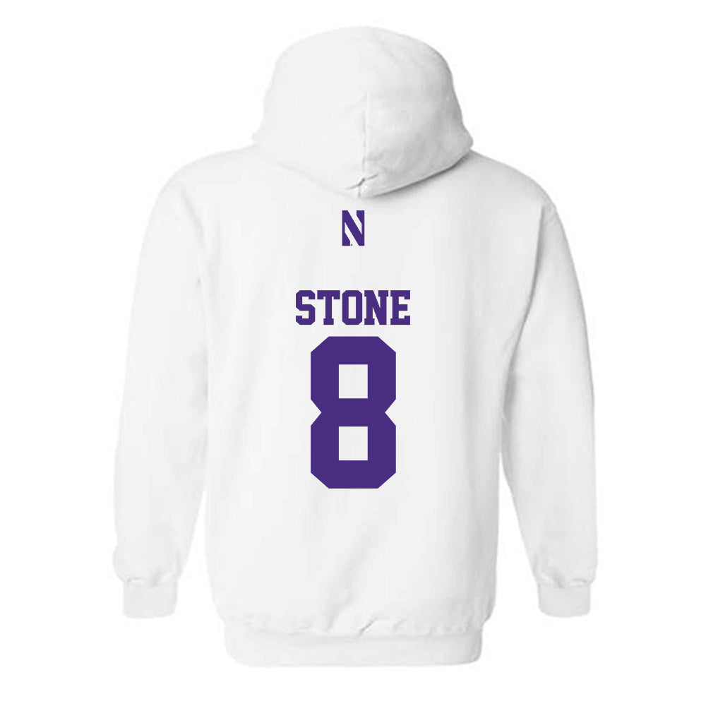 Northwestern - NCAA Football : Preston Stone - Classic Shersey Hooded Sweatshirt-1