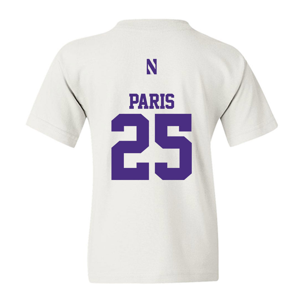 Northwestern - NCAA Women's Volleyball : Campbell Paris - Classic Shersey Youth T-Shirt-1