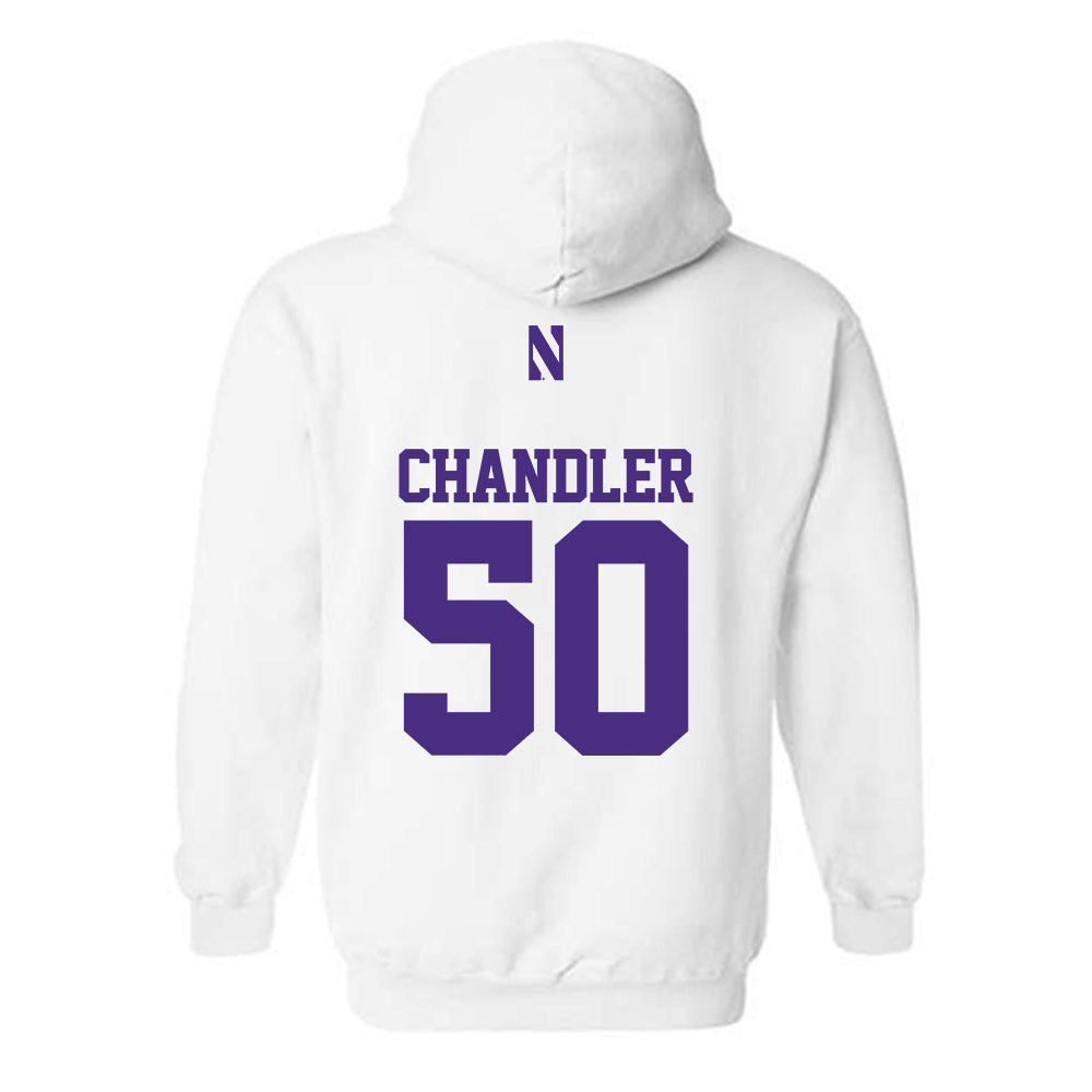 Northwestern - NCAA Football : Talan Chandler - Classic Shersey Hooded Sweatshirt-1