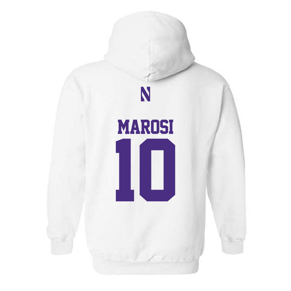 Northwestern - NCAA Women's Lacrosse : Claire Marosi - Classic Shersey Hooded Sweatshirt-1