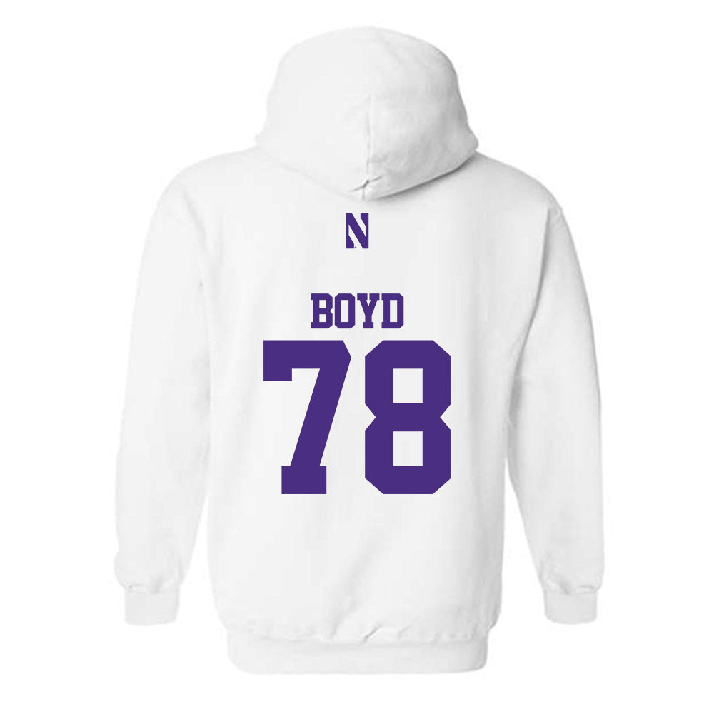 Northwestern - NCAA Football : Trey Boyd - Classic Shersey Hooded Sweatshirt-1