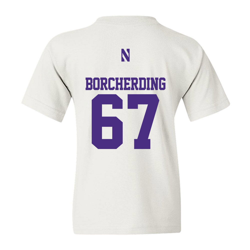 Northwestern - NCAA Football : Jace Borcherding - Classic Shersey Youth T-Shirt-1
