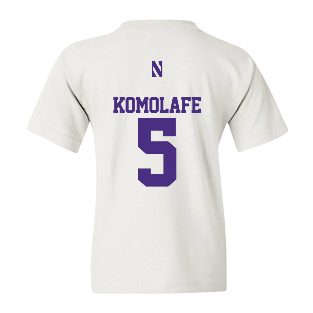 Northwestern - NCAA Football : Caleb Komolafe - Classic Shersey Youth T-Shirt-1