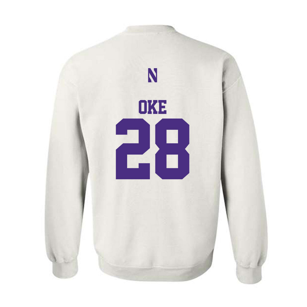 Northwestern - NCAA Football : Timi Oke - Classic Shersey Crewneck Sweatshirt-1