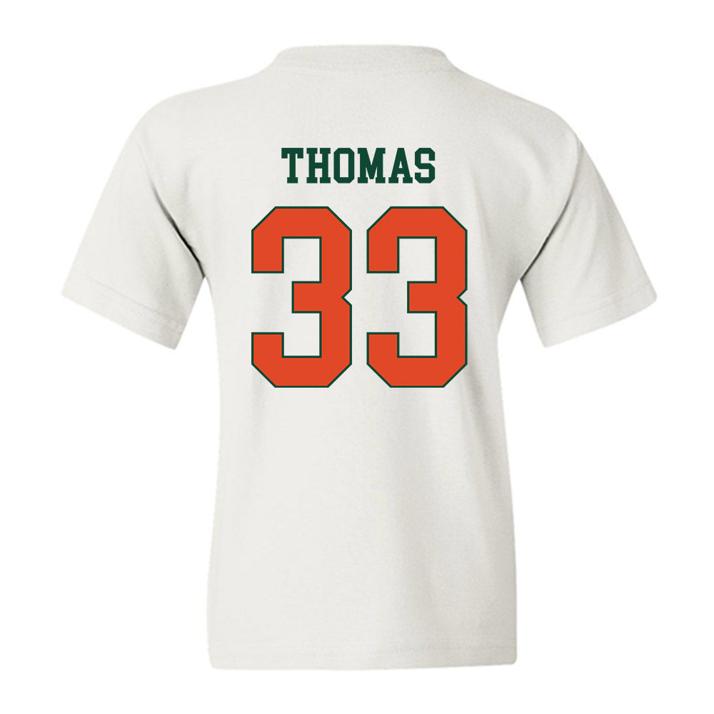 Miami - NCAA Football : Nick Thomas - Classic Shersey Youth T-Shirt-1