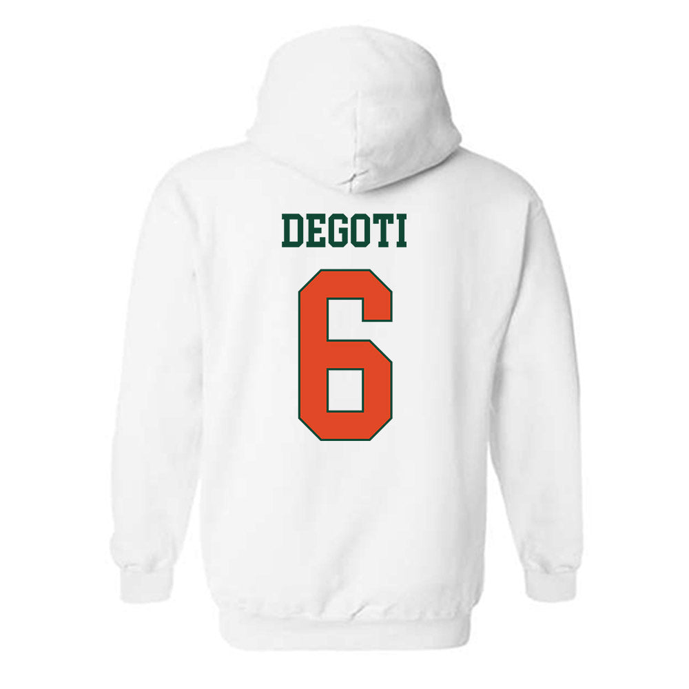 Miami - NCAA Baseball : Brandon DeGoti - Classic Shersey Hooded Sweatshirt-1