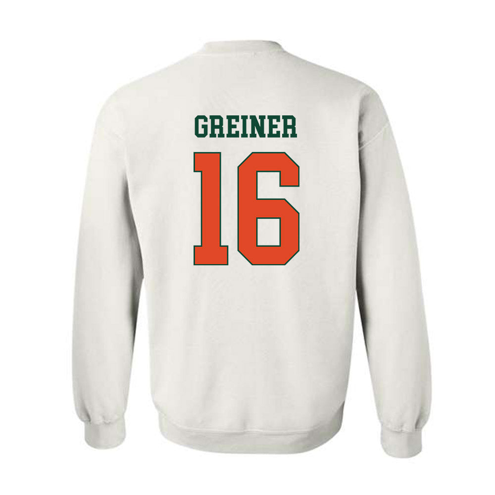 Miami - NCAA Women's Soccer : Sarah Greiner - Classic Shersey Crewneck Sweatshirt-1