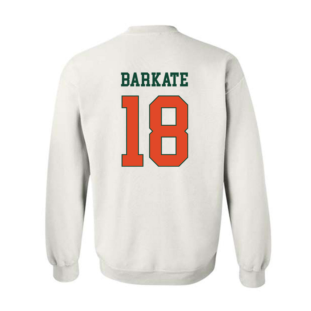 Miami - NCAA Football : Cooper Barkate - Classic Shersey Crewneck Sweatshirt-1
