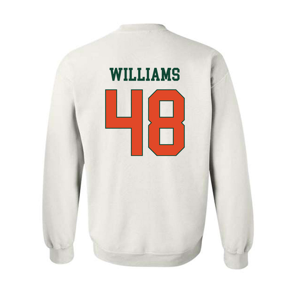Miami - NCAA Football : Andres Williams - Classic Shersey Crewneck Sweatshirt-1
