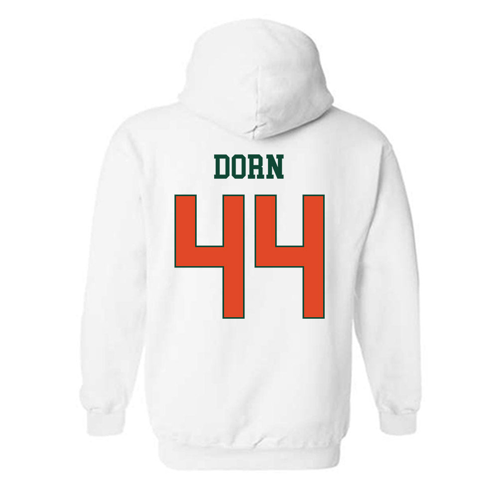 Miami - NCAA Baseball : Jake Dorn - Classic Shersey Hooded Sweatshirt-1