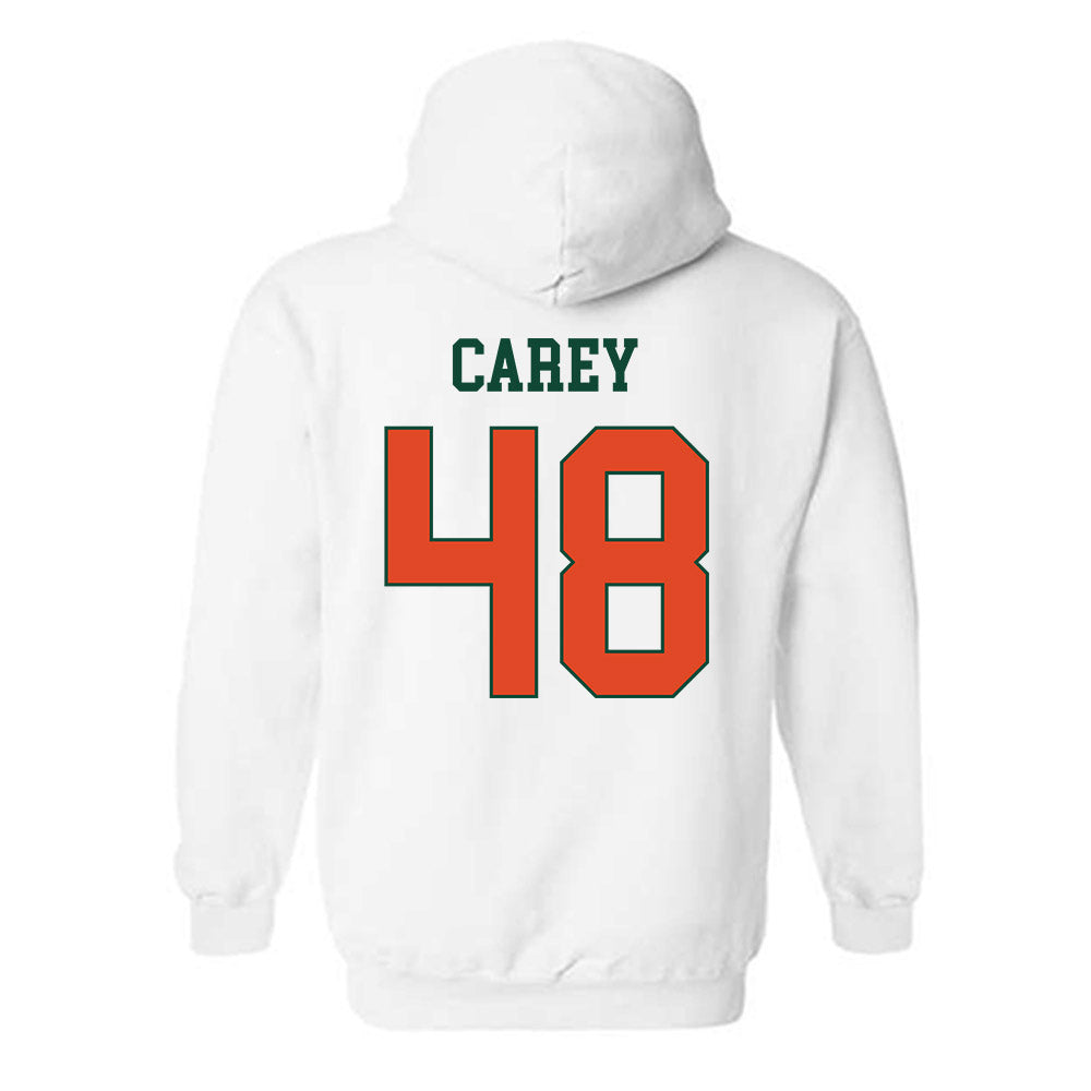 Miami - NCAA Women's Soccer : sage carey - Classic Shersey Hooded Sweatshirt-1