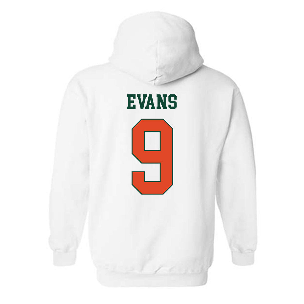 Miami - NCAA Baseball : Rob Evans - Classic Shersey Hooded Sweatshirt-1