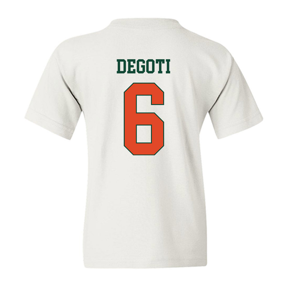 Miami - NCAA Baseball : Brandon DeGoti - Classic Shersey Youth T-Shirt-1