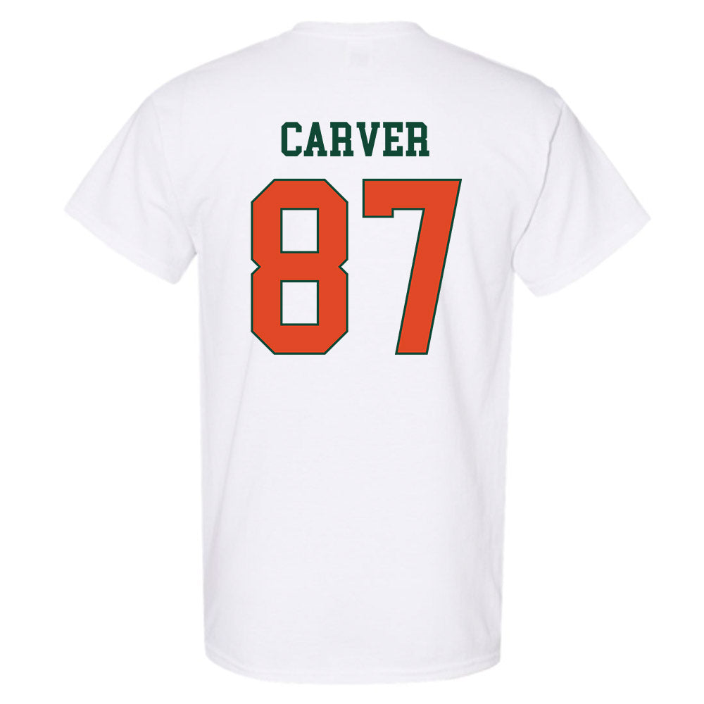 Miami - NCAA Football : Hunter Carver - Classic Shersey T-Shirt-1