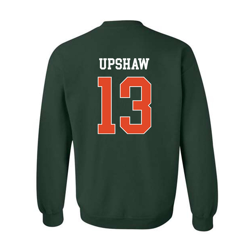 Miami - NCAA Football : Daylyn Upshaw - Classic Shersey Crewneck Sweatshirt-1