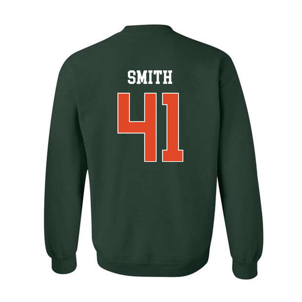 Miami - NCAA Football : Chase Smith - Classic Shersey Crewneck Sweatshirt-1
