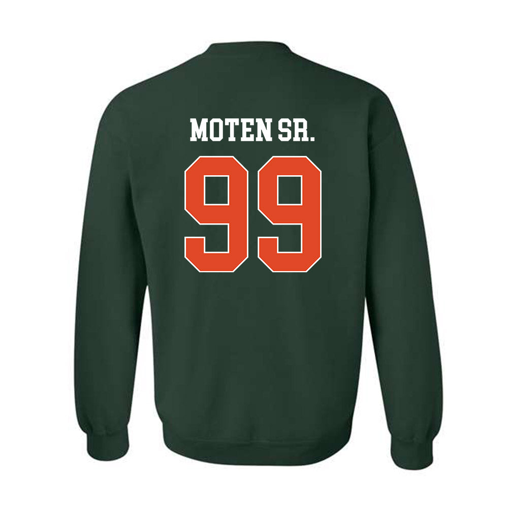 Miami - NCAA Football : Ahmad Moten Sr. - Classic Shersey Crewneck Sweatshirt-1