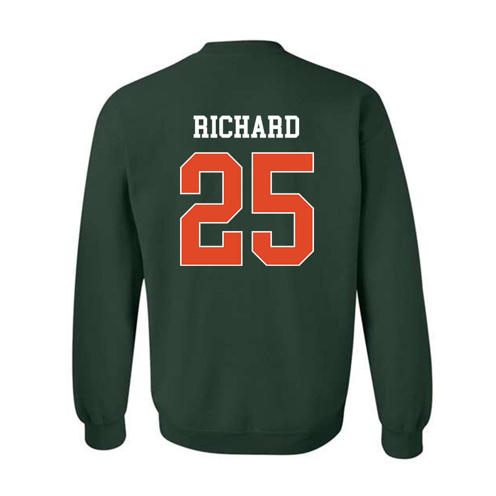 Miami - NCAA Football : Jadais Richard - Classic Shersey Crewneck Sweatshirt-1