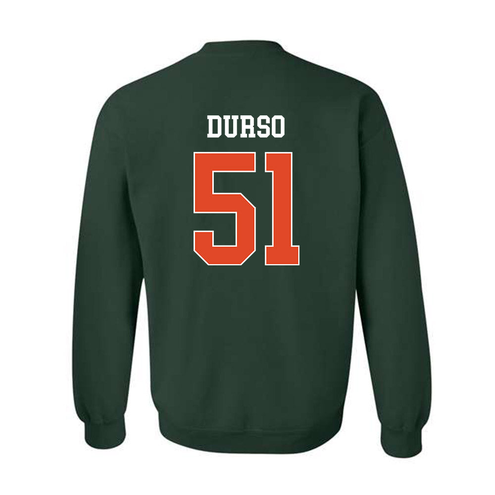 Miami - NCAA Baseball : Jack Durso - Classic Shersey Crewneck Sweatshirt-1