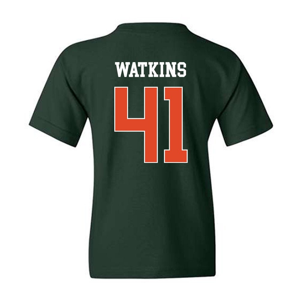Miami - NCAA Baseball : Jailen Watkins - Classic Shersey Youth T-Shirt-1