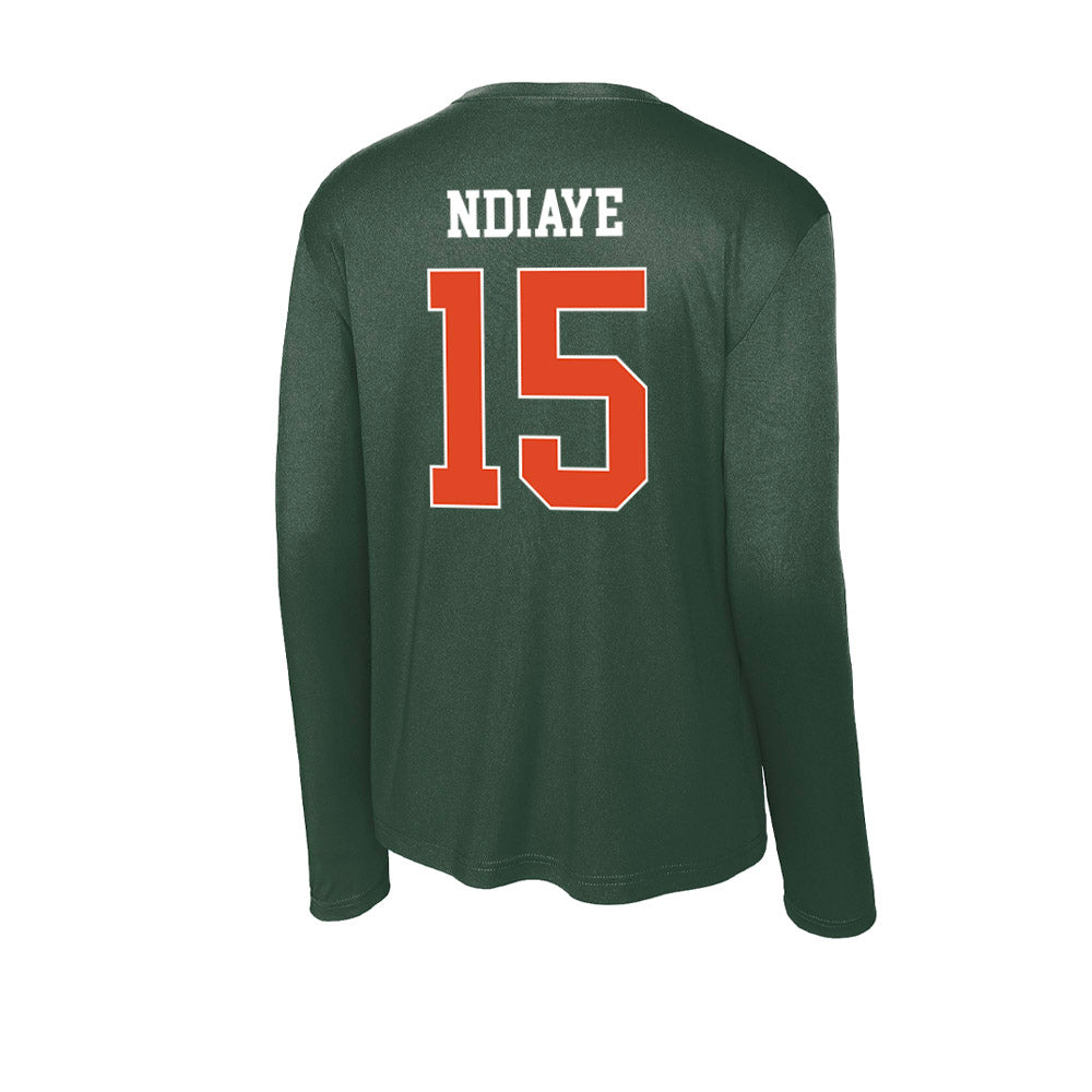 Miami - NCAA Women's Volleyball : Amina Ndiaye - Classic Shersey Activewear Long Sleeve T-Shirt-1