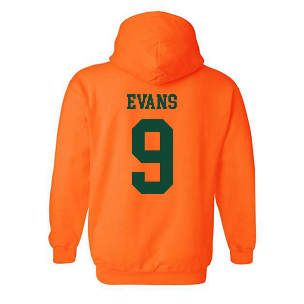 Miami - NCAA Baseball : Rob Evans - Classic Shersey Hooded Sweatshirt-1