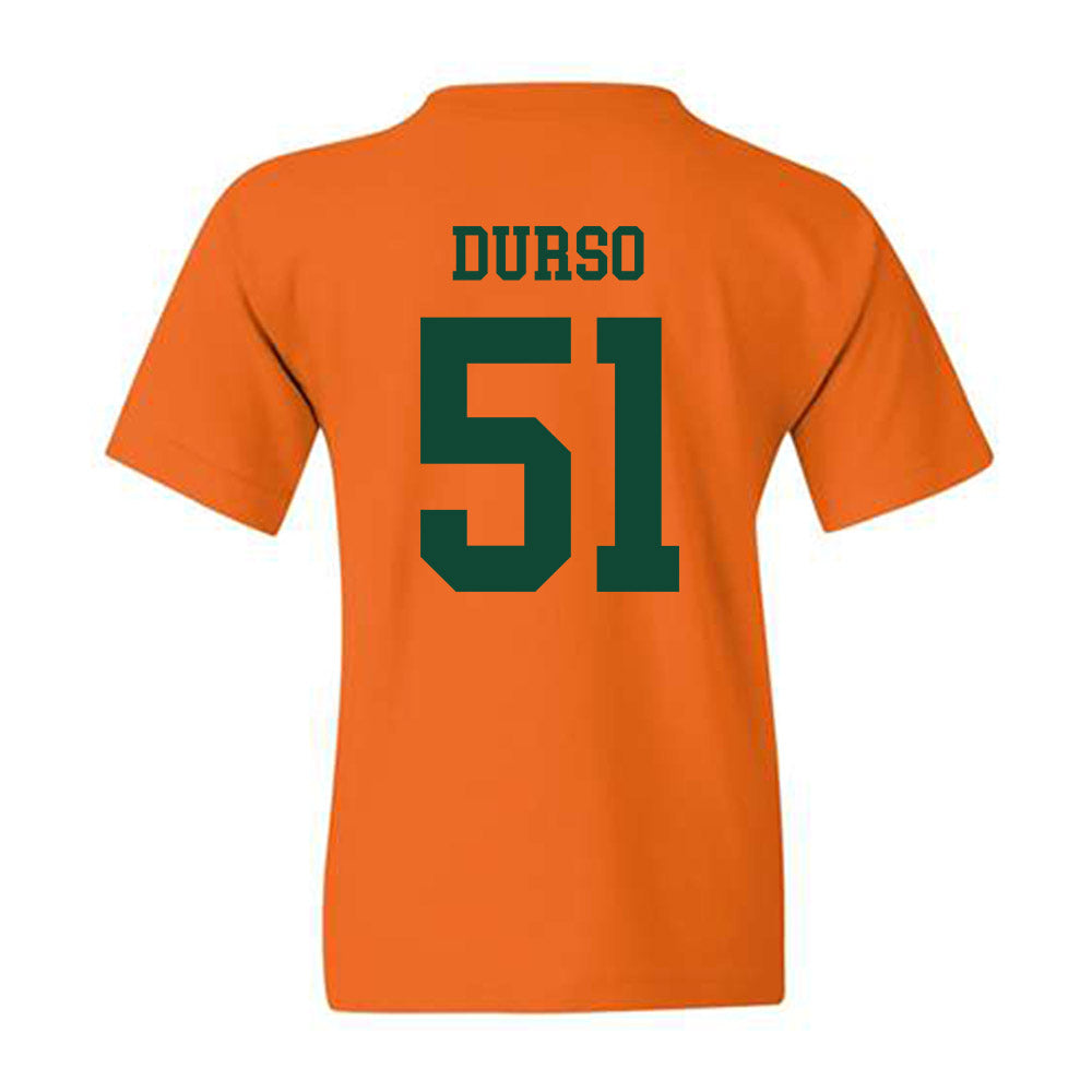 Miami - NCAA Baseball : Jack Durso - Classic Shersey Youth T-Shirt-1