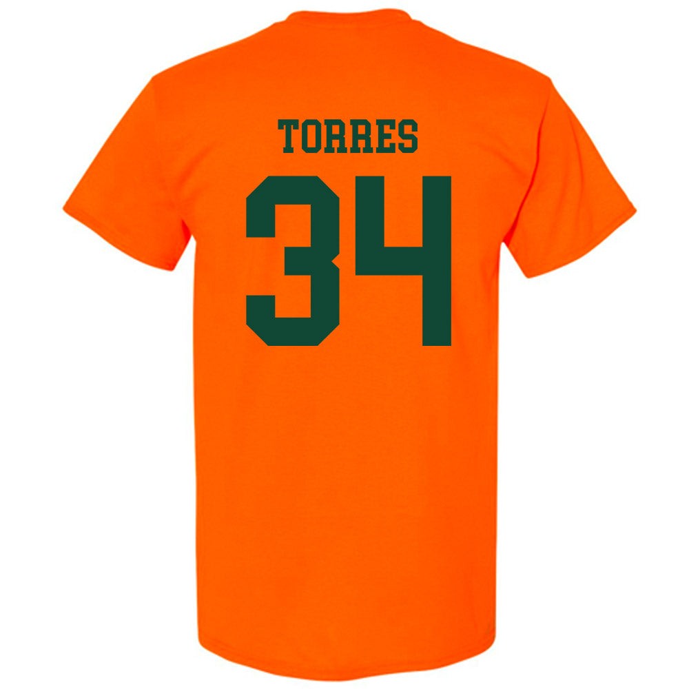 Miami - NCAA Baseball : Michael Torres - Classic Shersey T-Shirt-1
