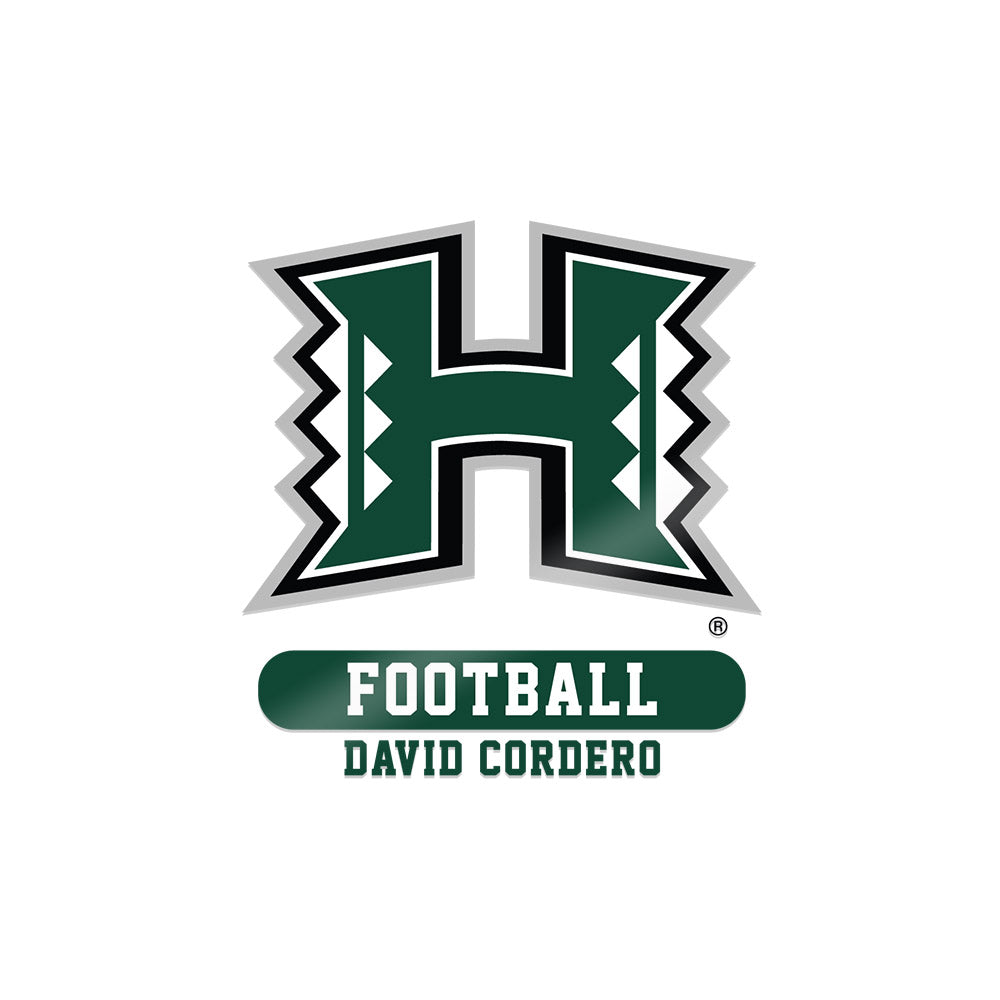 Hawaii - NCAA Football : David Cordero - Sticker-0