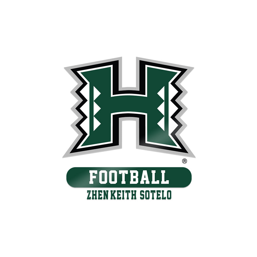 Hawaii - NCAA Football : Zhen-keith Sotelo - Sticker-0