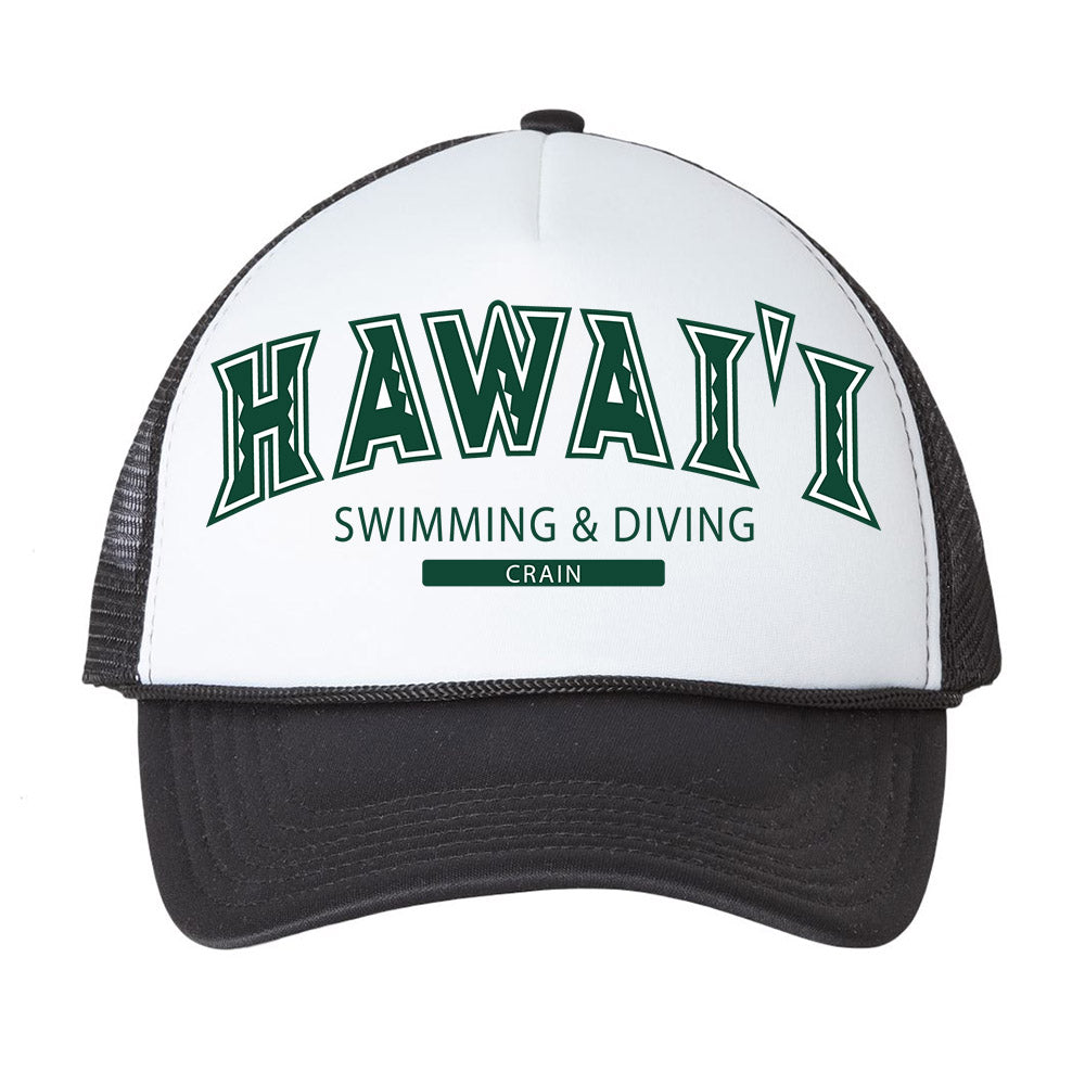 Hawaii - NCAA Men's Swimming & Diving : Daniel Crain - Trucker Hat-0