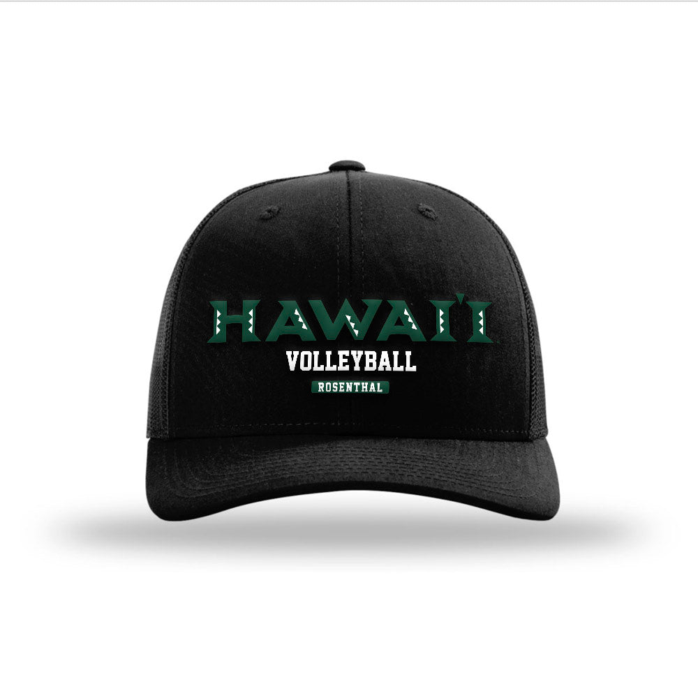 Hawaii - NCAA Men's Volleyball : Tread Rosenthal - Snapback Trucker Hat-0