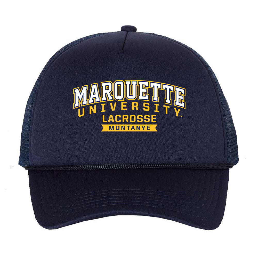 Marquette - NCAA Men's Lacrosse : Luke Montanye - Trucker Hat-0
