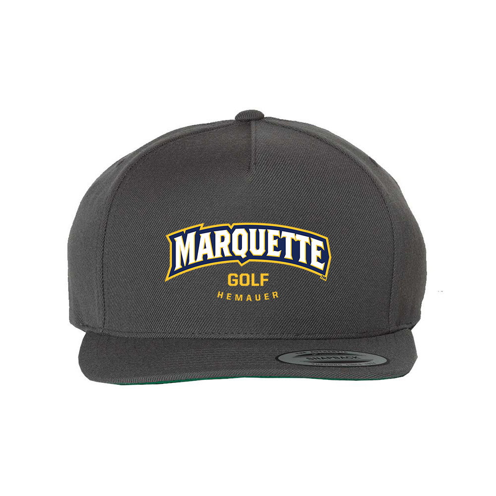 Marquette - NCAA Men's Golf : William Hemauer - Snapback Hat