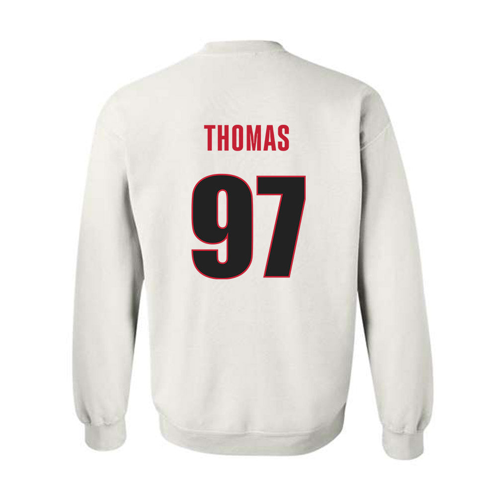 Georgia - NCAA Football : Jordan Thomas - Classic Shersey Crewneck Sweatshirt-1