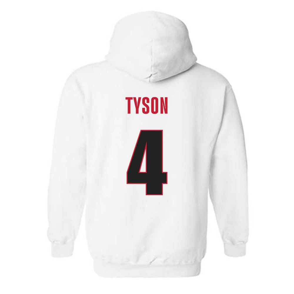 Georgia - NCAA Women's Volleyball : Kaiya Tyson - Classic Shersey Hooded Sweatshirt-1