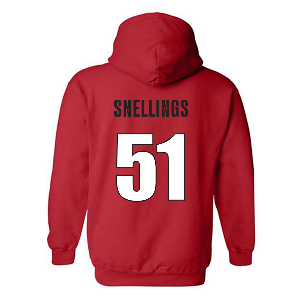 Georgia - NCAA Football : Will Snellings - Classic Shersey Hooded Sweatshirt-1