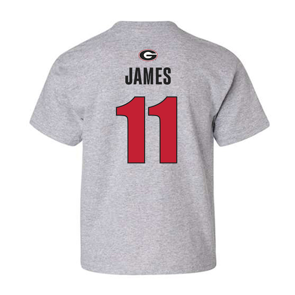 Georgia - NCAA Men's Basketball : dylan james - Classic Shersey Youth T-Shirt-1