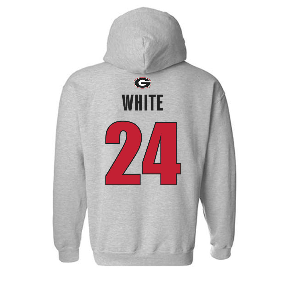 Georgia - NCAA Softball : Esther White - Classic Shersey Hooded Sweatshirt-1