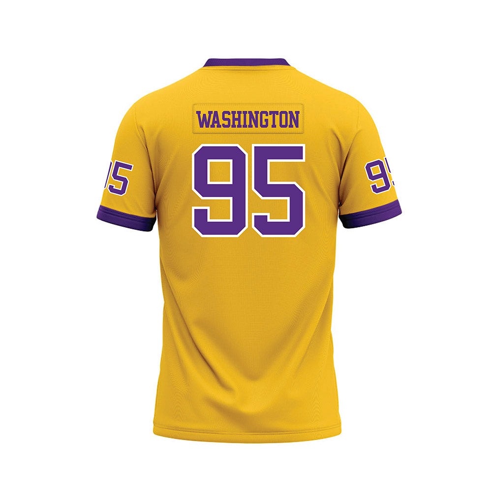 LSU - NCAA Football : Shone Washington - Gold Premium Football Jersey-1