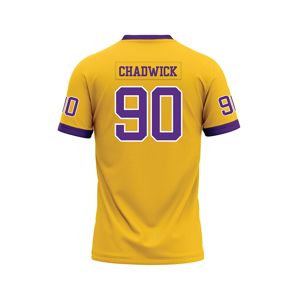 LSU - NCAA Football : Grant Chadwick - Gold Premium Football Jersey-1