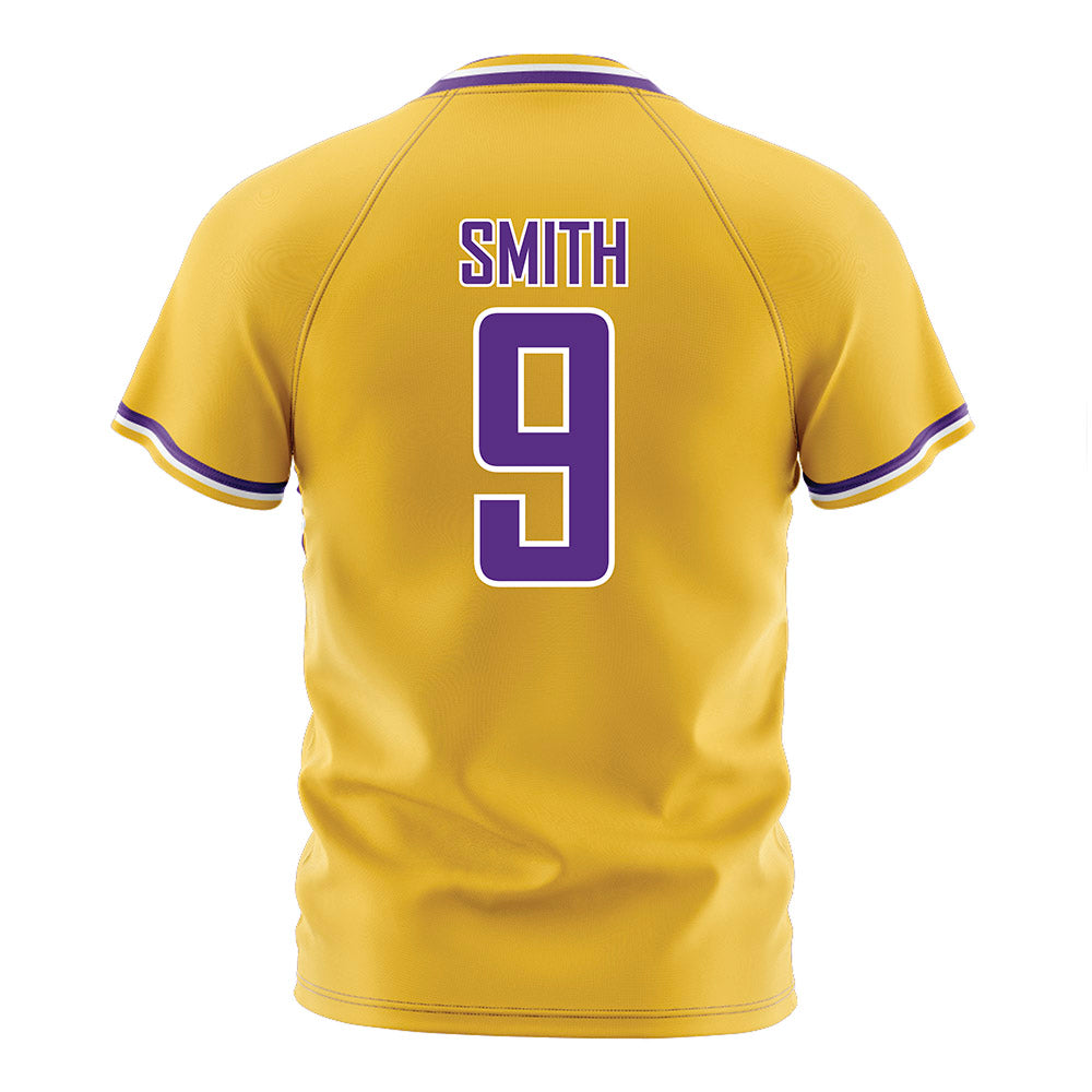 LSU - NCAA Women's Soccer : Amy Smith - Gold Soccer Jersey-1