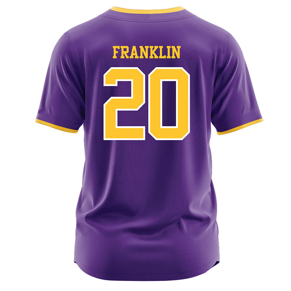 LSU - NCAA Softball : alix franklin - Purple Jersey-1