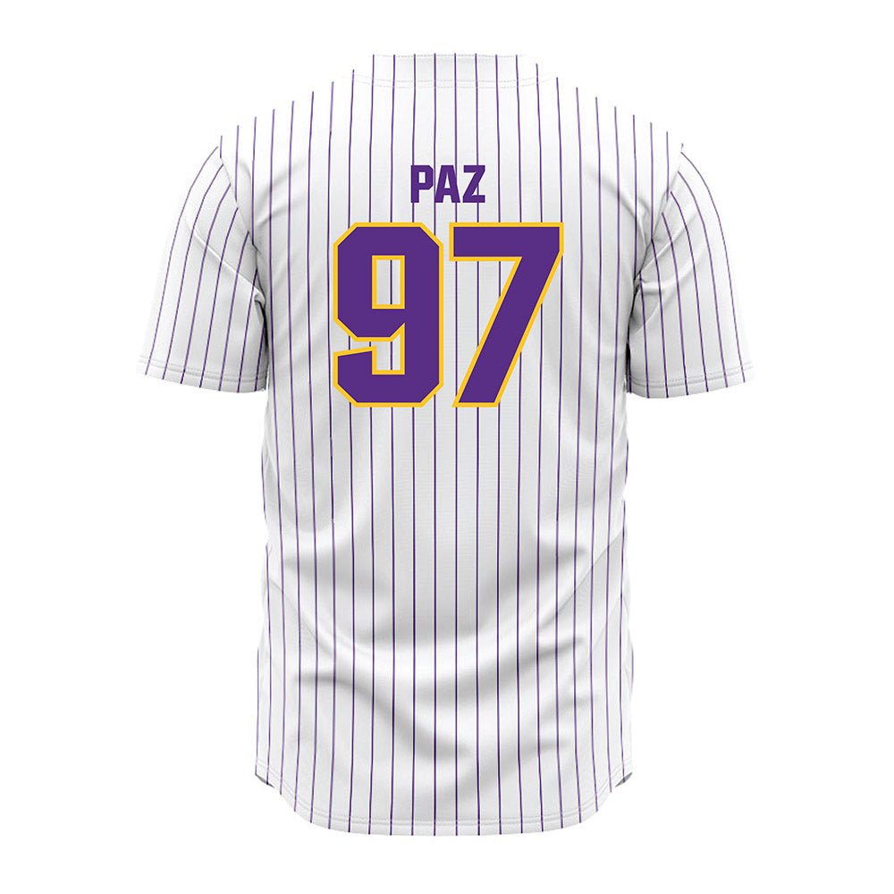 LSU - NCAA Baseball : Marcos Paz - White Jersey-1